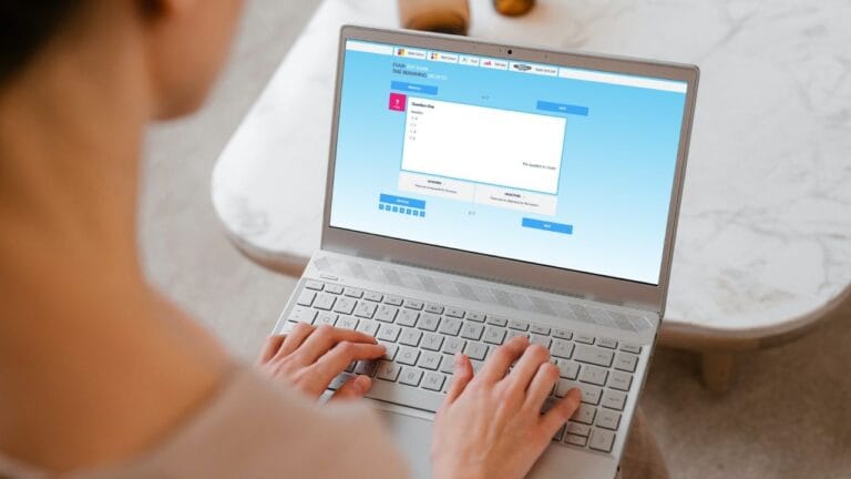 Using EDExams on a laptop